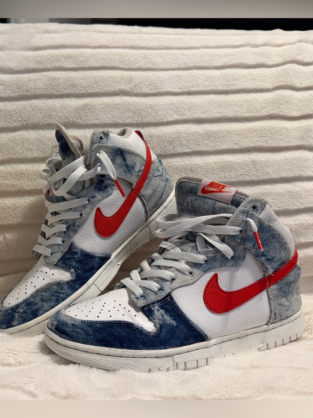 Nike Dunk High Washed Denim - Women’s